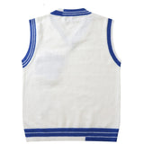 Harajuku Retro Embroidery Floral Jumper Knit Sweater Vest Aesthetics Korean Sleeveless Sweater Grandpa Ugly Sweater Women's Y2K