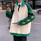 Vintage Baseball Jassen Mannen Vrouwen Harajuku Stiksels simple Streetwear Casual Losse Varsity Jacket Paar student coat