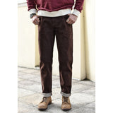 Men Jeans Brown Jeans Men Jeans Trousers  Selvedge Denim Jeans for Men Taper Fit Mens Jeans vintage