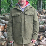 Vintage Turn-down Collar Buttoned Solid Jackets Men Fall Fashion Loose Long Sleeve Pockets Coats Spring Mens Leisure Outerwear