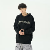 Foesce 1 Slouchy hooded sweaters for men in winter American knitwear sweater port vibe small crowd high street lovers sweater trend top