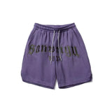 American Embroidered Shorts Men'S Summer Street Hip Hop Loose Trendy Sports Casual Straight Five Legged Pants