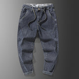 Winter Thick Warm Fleece Jeans Men Pants High Qualiy Large Size Stretch Cotton Solid Denim Joggers Baggy Jean Trousers