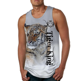 Summer Fashion Top/ Shorts/2PC Sets Cool Tiger Print Tank Tops Mens Vest Sportwear Tracksuits Men's Clothing