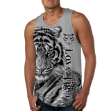 Summer Fashion Top/ Shorts/2PC Sets Cool Tiger Print Tank Tops Mens Vest Sportwear Tracksuits Men's Clothing