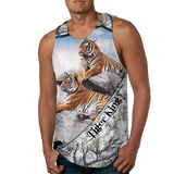 Summer Fashion Top/ Shorts/2PC Sets Cool Tiger Print Tank Tops Mens Vest Sportwear Tracksuits Men's Clothing